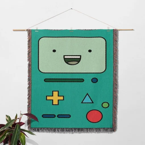 BMO Woven Tapestry Throw Blanket – Retro Wall Art, Cozy Room Decor, Collectible Accent - Image 2