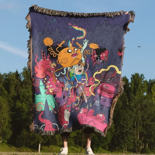 Adventure Cartoon  Woven Tapestry Throw Blanket – Unique Wall Rug, Cozy Room Decor, Collectible Merch - Image 4