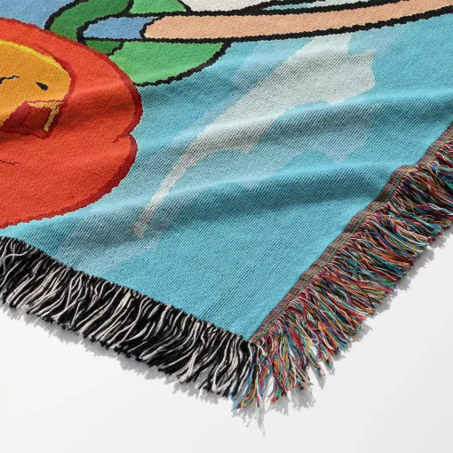 Adventure Cartoon Woven Tapestry Throw Blanket – Vibrant Wall Art, Cool Room Decor, Gift for Fans - Image 6