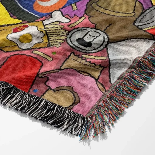 Simpson Woven Tapestry Throw Blanket – Fun Wall Rug, Cozy Room Decor, Perfect Gift - Image 6