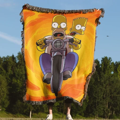 Simpson Woven Tapestry Throw Blanket – Colorful Wall Art, Cool Room Decor, Collectible Accent - Image 4