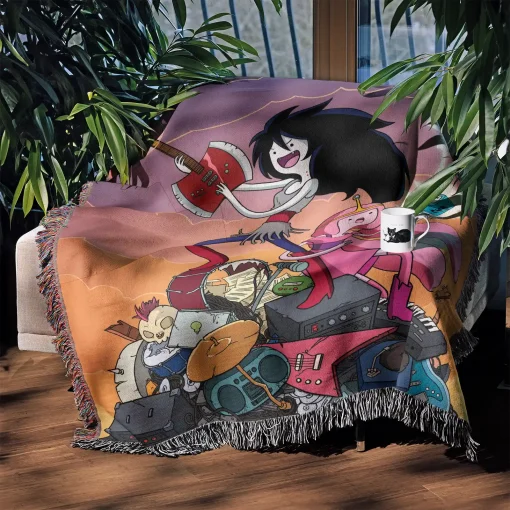 Adventure Cartoon Woven Tapestry Throw Blanket – Bright Wall Rug, Room Decor, Perfect Gift Idea - Image 3