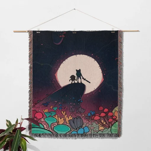 Adventure Cartoon Woven Tapestry Throw Blanket – Stylish Wall Rug, Unique Home Decor, Perfect Gift - Image 2