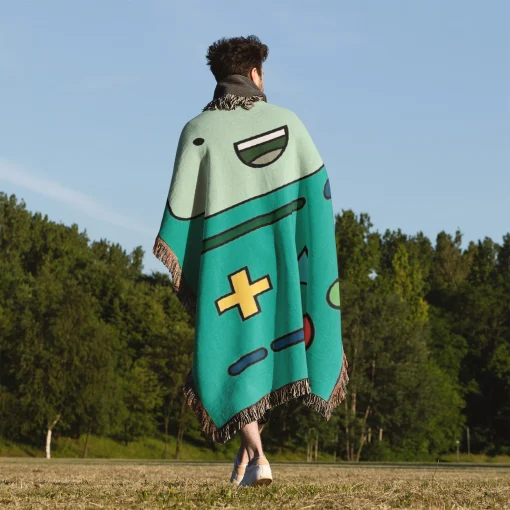 BMO Woven Tapestry Throw Blanket – Retro Wall Art, Cozy Room Decor, Collectible Accent - Image 5