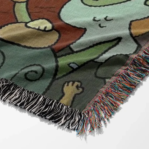 Adventure Cartoon Woven Tapestry Throw Blanket – Fun Wall Art, Cozy Room Accent, Collectible Home Decor - Image 6