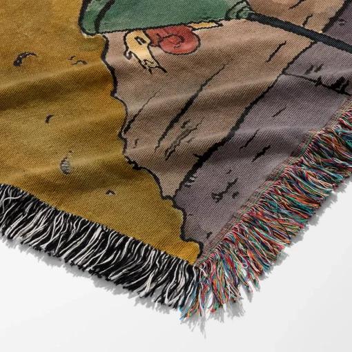 Adventure Cartoon Woven Tapestry Throw Blanket – Fun Wall Art, Cozy Room Decor, Perfect Gift - Image 6