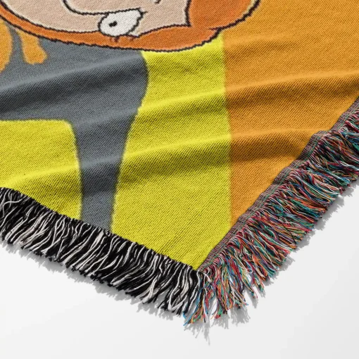Family Cartoon Woven Tapestry Throw Blanket – Stylish Wall Rug, Unique Room Decor, Collectible Accent - Image 6