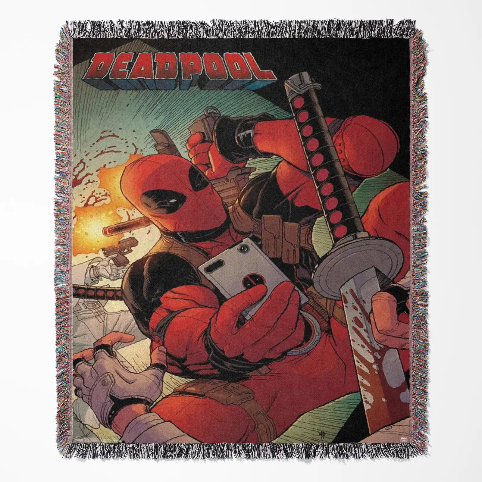 Deadpool Woven Tapestry Blanket