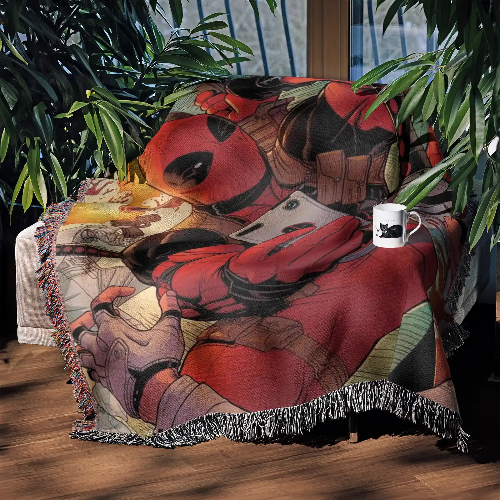 DP Comic Cover Woven Tapestry Throw Blanket – Fun Wall Rug, Cozy Room Decor, Perfect Gift - Image 3