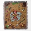 Deadpool woven tapestry throw blanket, offering fun wall art and cool room decor, making it an ideal collectible accent for Deadpool fans.