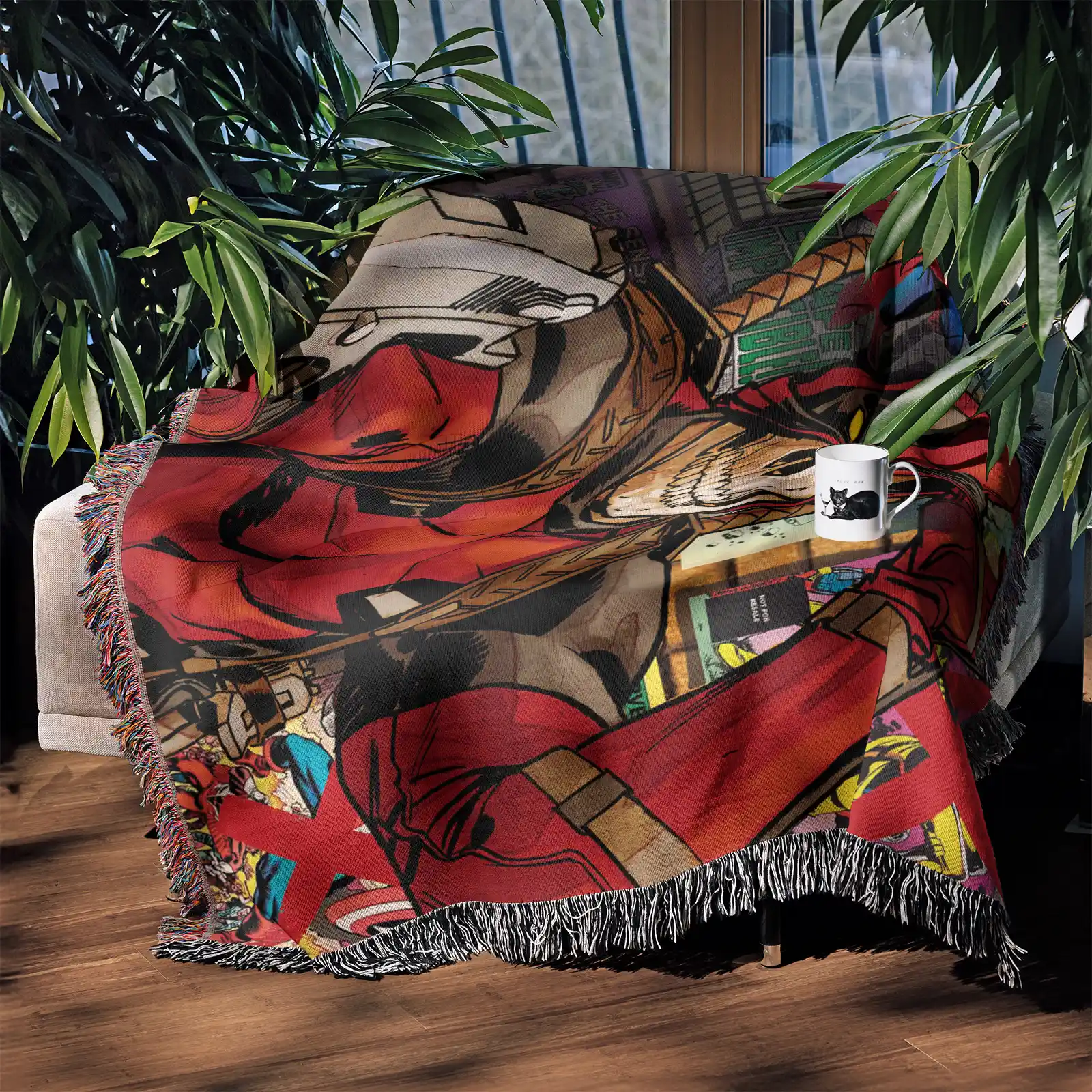 DP Woven Tapestry Throw Blanket – Stylish Wall Rug, Cozy Room Decor, Perfect Gift - Image 4