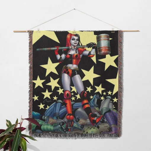 Harley Woven Tapestry Throw Blanket – Colorful Wall Art, Unique Room Decor, Collectible Merch - Image 2