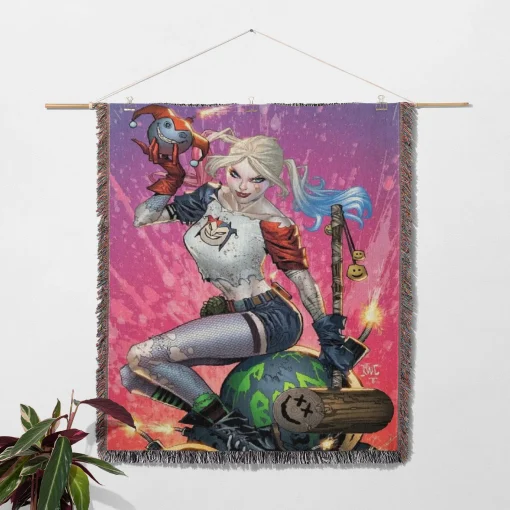 Harley  Woven Tapestry Throw Blanket – Retro Wall Rug, Fun Room Decor, Perfect Gift - Image 2