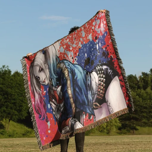 Harley  Woven Tapestry Throw Blanket – Fun Wall Art, Cool Room Decor, Collectible Merch - Image 3