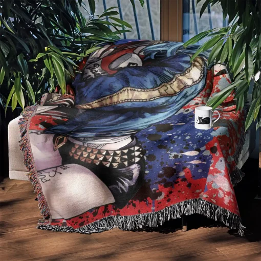 Harley  Woven Tapestry Throw Blanket – Fun Wall Art, Cool Room Decor, Collectible Merch - Image 4