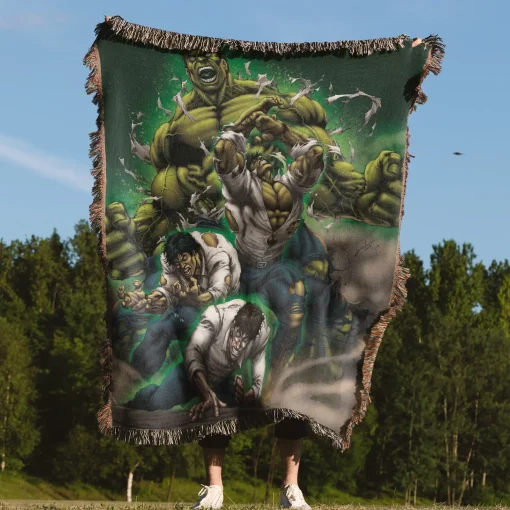 Hulk Woven Tapestry Throw Blanket – Retro Wall Rug, Cozy Room Decor, Perfect Gift - Image 4
