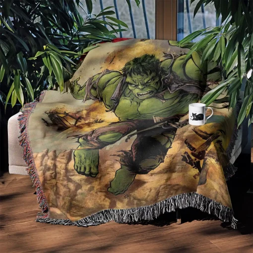 Hulk Woven Tapestry Throw Blanket – Fun Wall Art, Unique Room Decor, Collectible Accent - Image 3