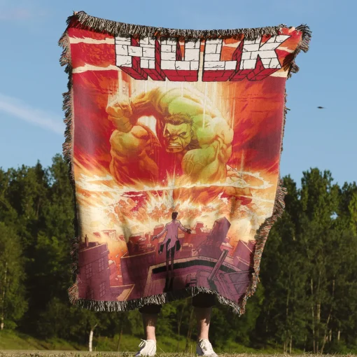 Hulk Woven Tapestry Throw Blanket – Retro Wall Art, Cool Room Decor, Collectible Accent - Image 4
