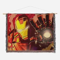 Alternative view of Iron Woven Tapestry Throw Blanket – Fun Wall Rug, Cozy Room Decor, Perfect Gift