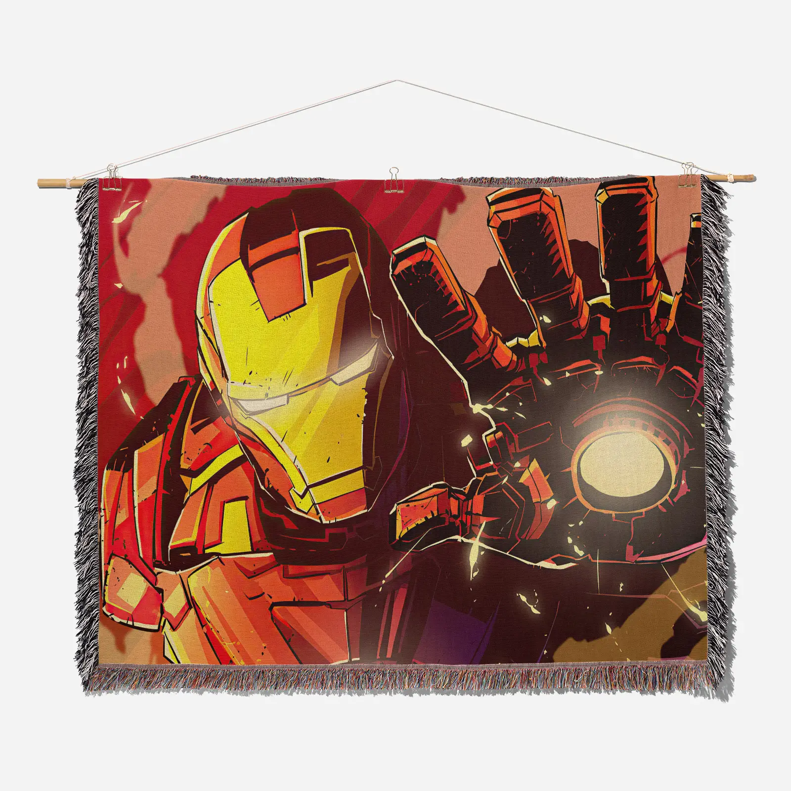 Iron Woven Tapestry Throw Blanket – Fun Wall Rug, Cozy Room Decor, Perfect Gift - Image 2