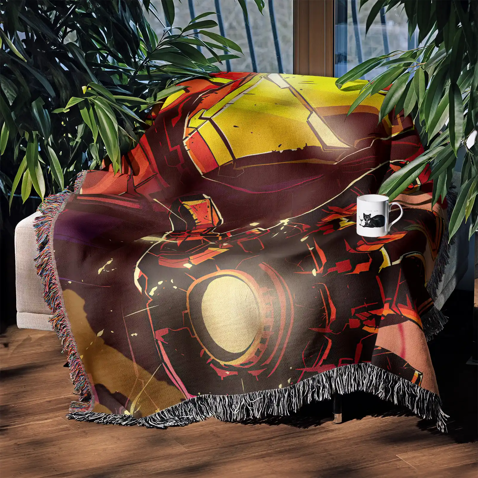 Iron Woven Tapestry Throw Blanket – Fun Wall Rug, Cozy Room Decor, Perfect Gift - Image 4