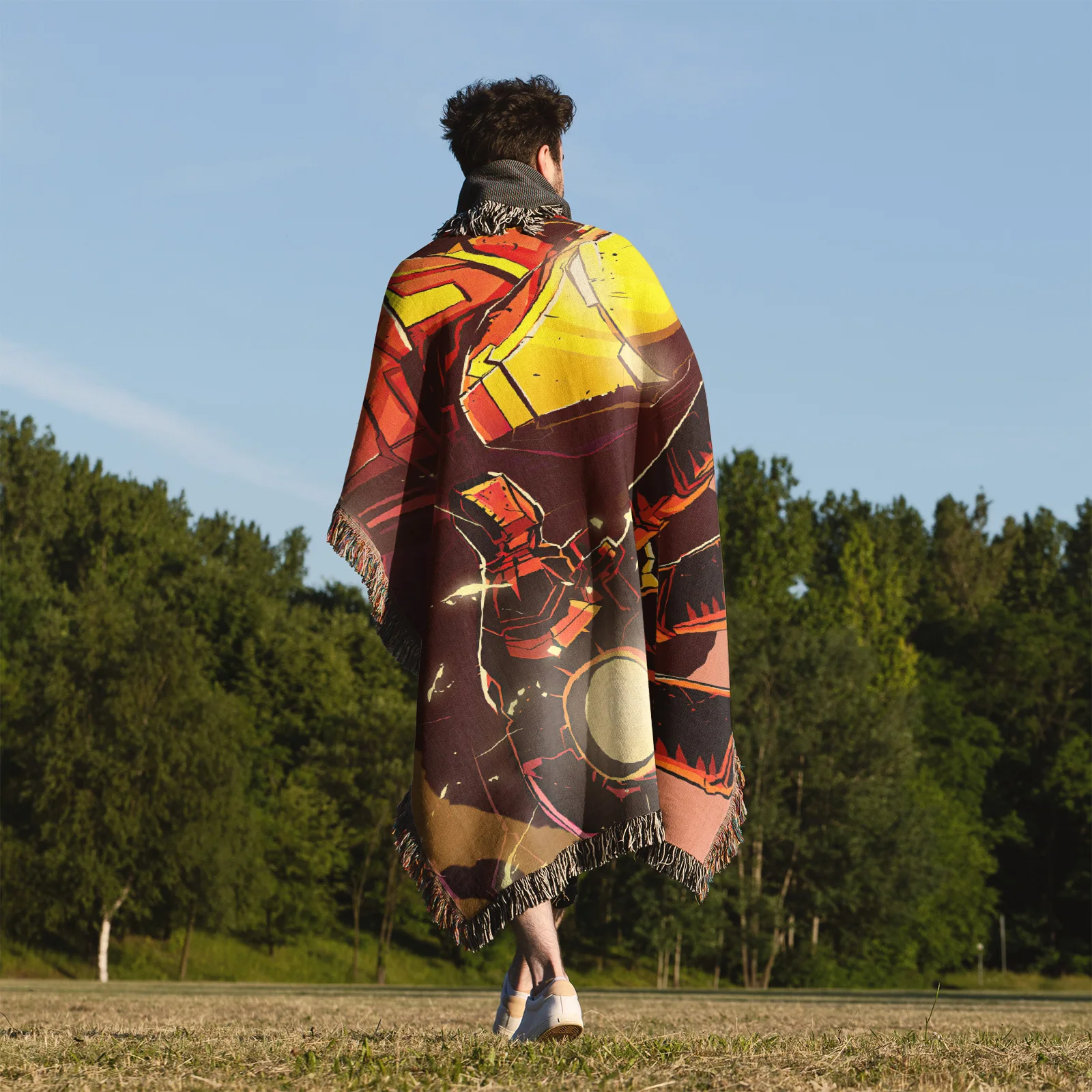 Iron Woven Tapestry Throw Blanket – Fun Wall Rug, Cozy Room Decor, Perfect Gift - Image 5