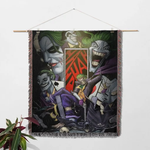 Joker Woven Tapestry Throw Blanket – Stylish Wall Rug, Unique Room Decor, Perfect Gift - Image 2