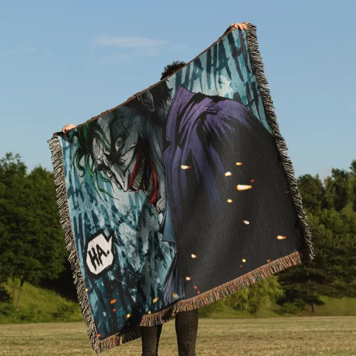 Joker Woven Tapestry Throw Blanket – Fun Wall Art, Cool Room Decor, Collectible Merch - Image 3