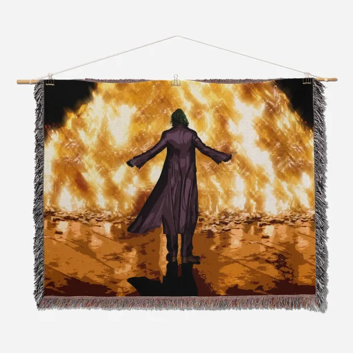Ninja Woven Tapestry Throw Blanket – Retro Wall Rug, Cozy Room Decor, Perfect Gift - Image 2