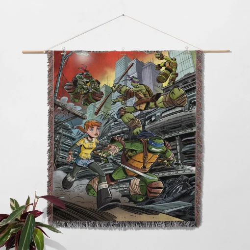 Ninja Woven Tapestry Throw Blanket – Colorful Wall Art, Fun Room Decor, Collectible Accent - Image 2
