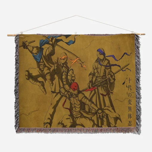 Ninja Woven Tapestry Throw Blanket – Fun Wall Art, Cool Room Decor, Collectible Accent - Image 2