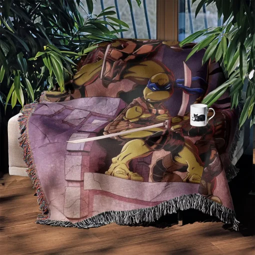 Ninja Woven Tapestry Throw Blanket – Colorful Wall Art, Unique Room Decor, Collectible Merch - Image 3