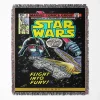 Darth Vader woven tapestry throw blanket, featuring a retro wall rug and cool room decor, making it the perfect gift for Star Wars enthusiasts.