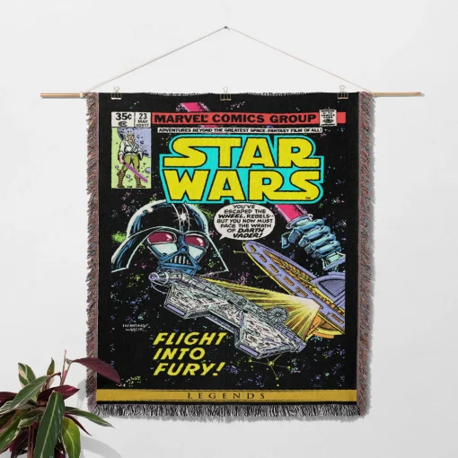 Darth Vader Woven Tapestry Throw Blanket – Retro Wall Rug, Cool Room Decor, Perfect Gift - Image 2