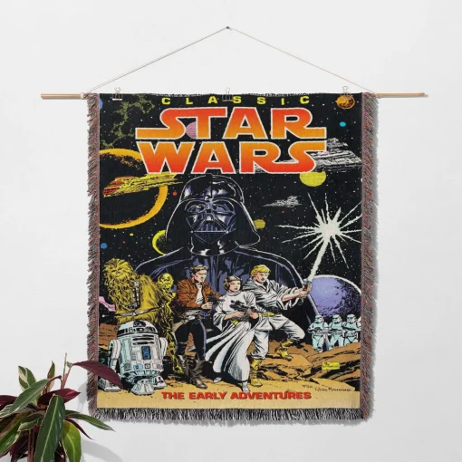 Star Comic Cover Woven Tapestry Throw Blanket – Fun Wall Art, Cool Room Decor, Collectible Accent - Image 2