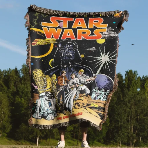 Star Comic Cover Woven Tapestry Throw Blanket – Fun Wall Art, Cool Room Decor, Collectible Accent - Image 4