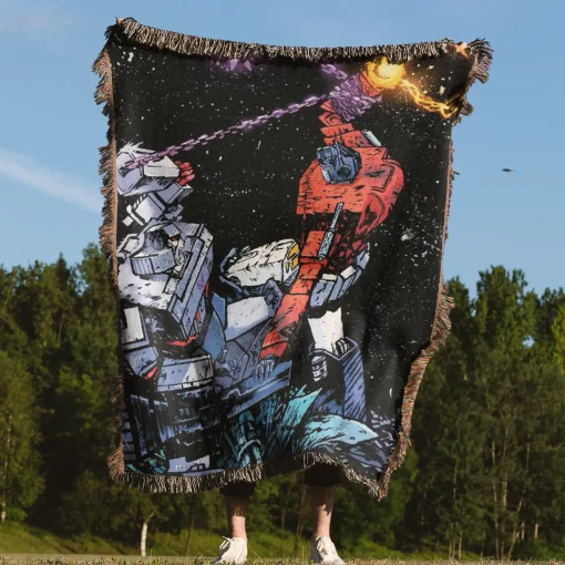 Trans Robot Woven Tapestry Throw Blanket – Fun Wall Rug, Cozy Room Decor, Perfect Gift - Image 4