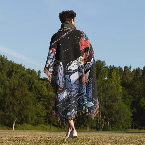 Trans Robot Woven Tapestry Throw Blanket – Fun Wall Rug, Cozy Room Decor, Perfect Gift - Image 5