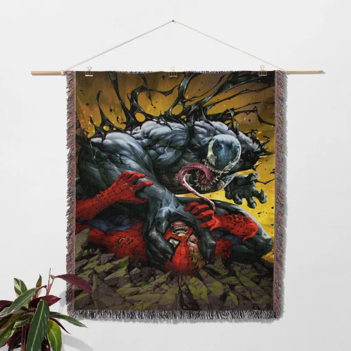 Venom Woven Tapestry Throw Blanket – Fun Wall Art, Cozy Room Decor, Collectible Accent - Image 2