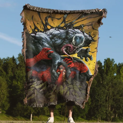 Venom Woven Tapestry Throw Blanket – Fun Wall Art, Cozy Room Decor, Collectible Accent - Image 4