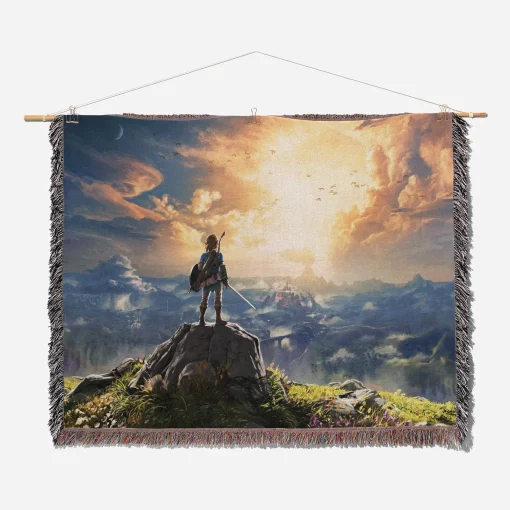 Breath of the Wild Woven Tapestry Throw Blanket – Stylish Wall Rug, Room Decor, Perfect Gift - Image 2