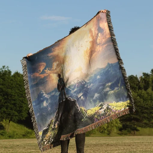 Breath of the Wild Woven Tapestry Throw Blanket – Stylish Wall Rug, Room Decor, Perfect Gift - Image 3