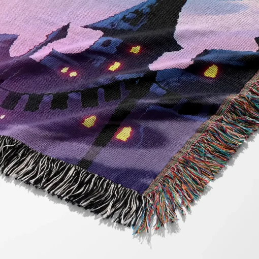 Zelda Majora’s Mask Woven Tapestry Throw Blanket – Fun Wall Art, Room Decor, Picnic Mat, Cozy Home Decor - Image 6