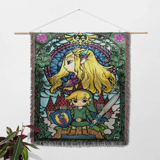 Wind Waker Woven Tapestry Throw Blanket – Stylish Wall Rug, Room Decor, Cozy Home Decor - Image 2