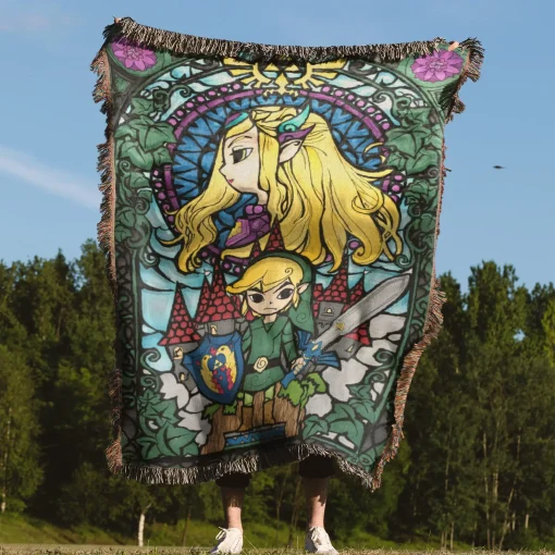 Wind Waker Woven Tapestry Throw Blanket – Stylish Wall Rug, Room Decor, Cozy Home Decor - Image 4