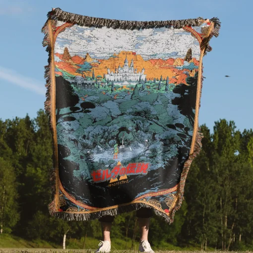 A Link to the Past Poster Woven Tapestry Throw Blanket – Fun Wall Art, Room Decor, Collectible Merch - Image 4