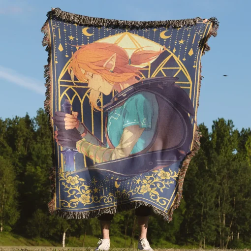 Link Woven Tapestry Throw Blanket – Epic Wall Art, Room Decor, Cozy Home Decor, Perfect Gift - Image 4