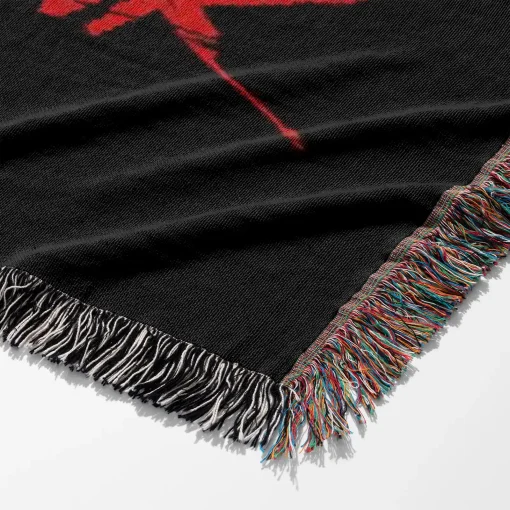 Cyberpunk Woven Tapestry Throw Blanket – Futuristic Wall Art, Room & Home Decor, Wall Rug - Image 6