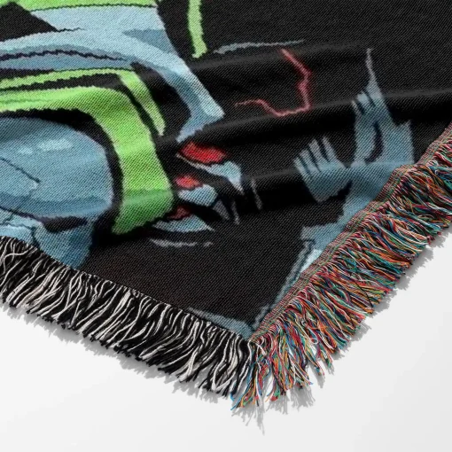 Cyberpunk Woven Tapestry Throw Blanket – Cool Room & Home Decor, Wall Art & Merch - Image 6