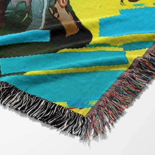 Cyberpunk Woven Tapestry Throw Blanket – Soft Wall Rug, Unique Room Decor & Cozy Gift - Image 6